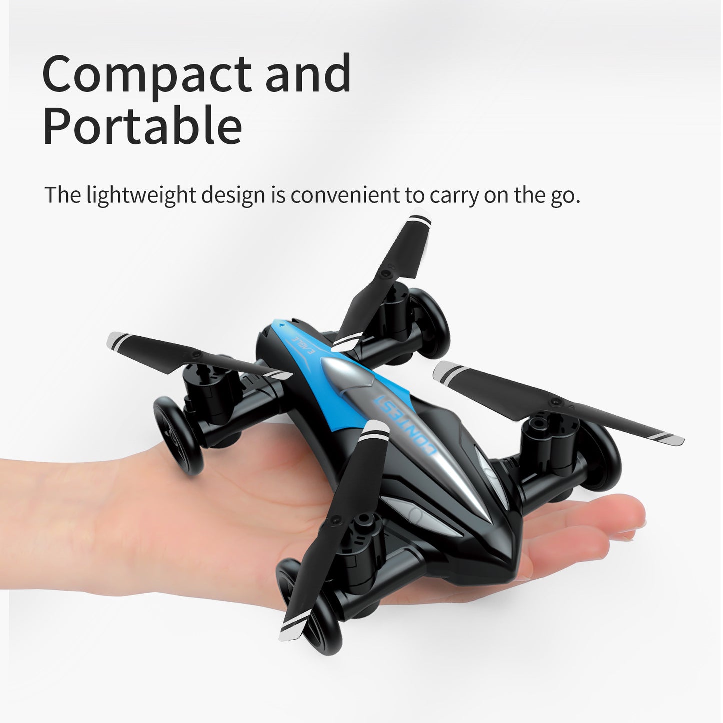 Cross-border Amazon remote control drone toy stunt landing air dual-use four-axis aircraft can be set to take off